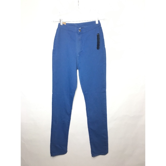 Aphrodite Periwinkle Blue High Waist Skinny Jeans - Picture 2 of 8